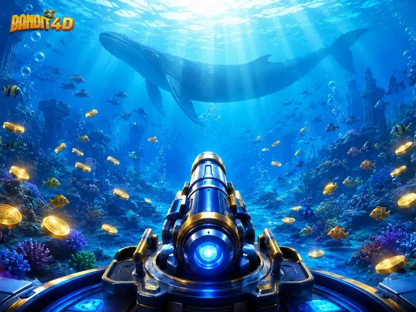 Tampilan permainan Treasure Boat Fishing di layar perangkat