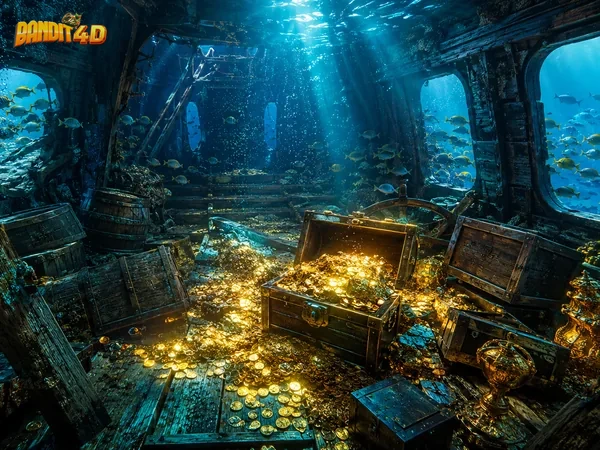 Antarmuka Treasure Boat Fishing saat permainan berlangsung